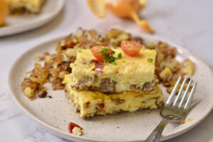 crockpot breakfast frittata, wide