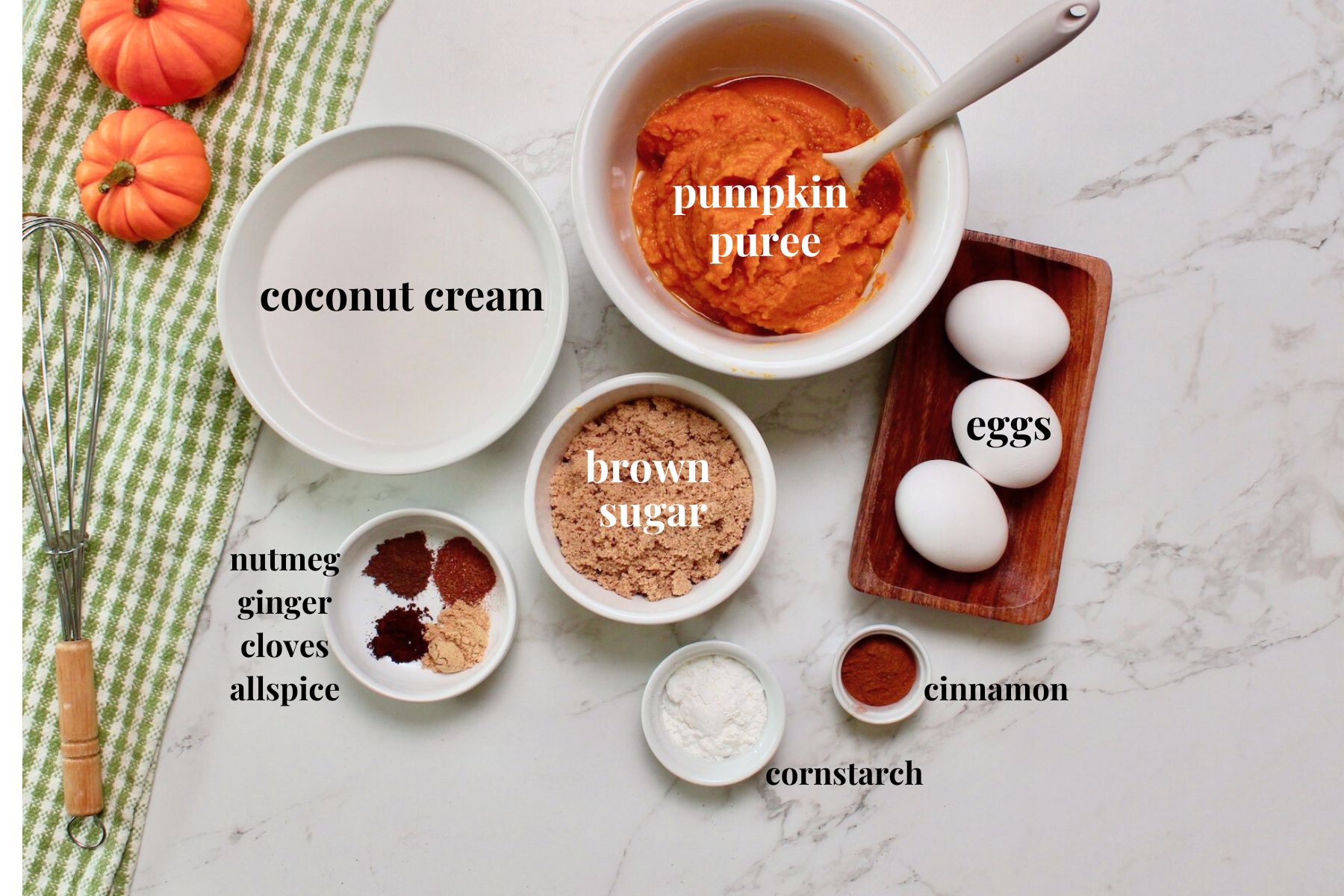 pumpkin pie ingredients