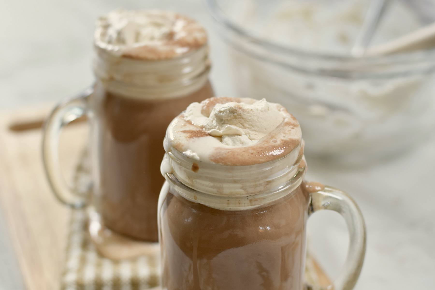 hot chocolate with cream