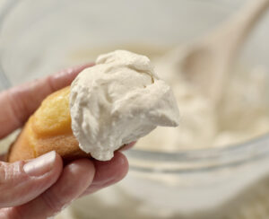 scoop of whipped cream