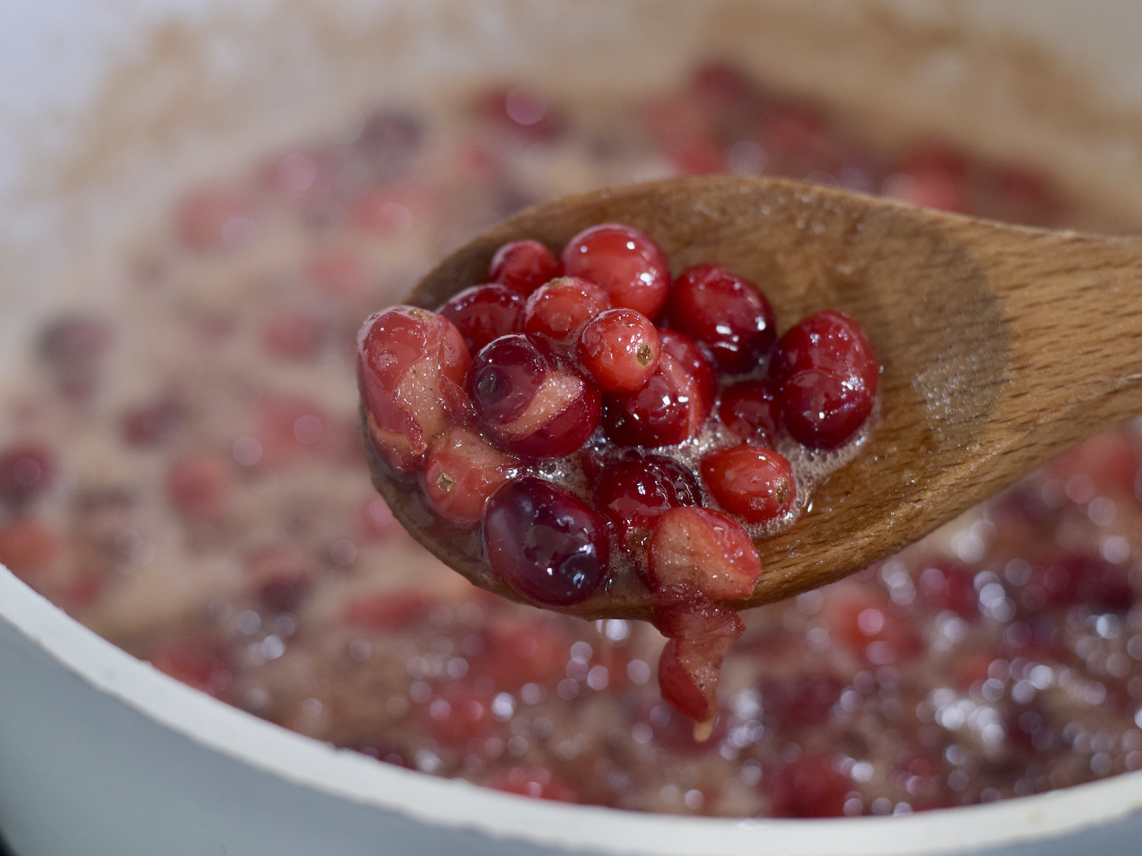 step 2. heat until cranberries pop
