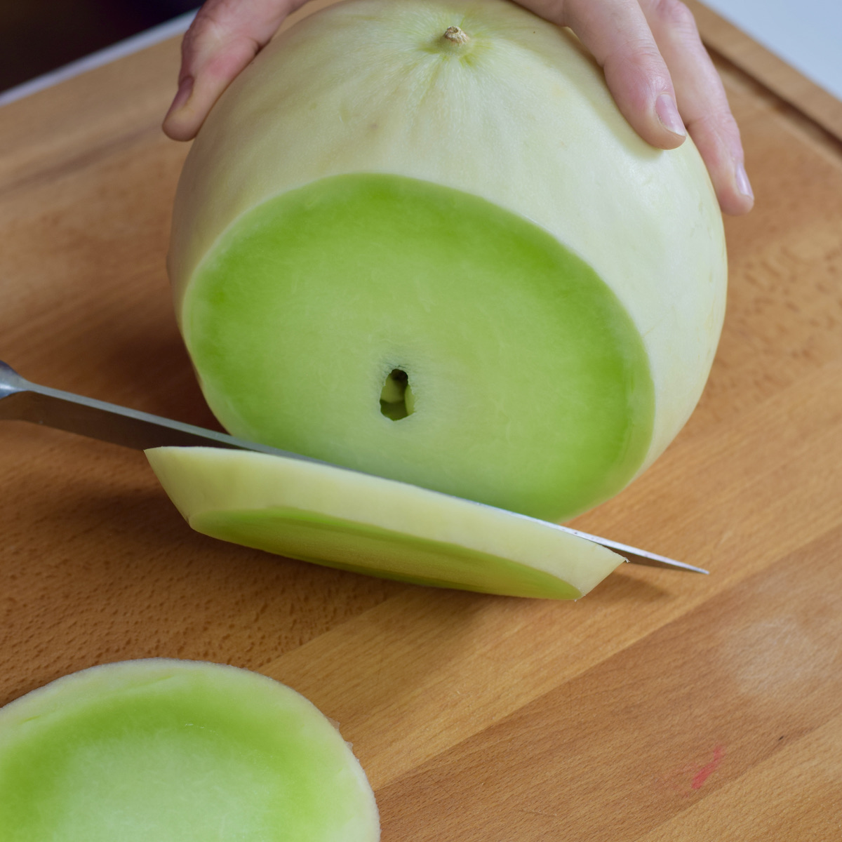 step 1. cut slab off side