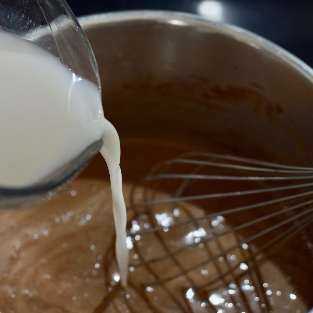 step 2. add milk and collagen