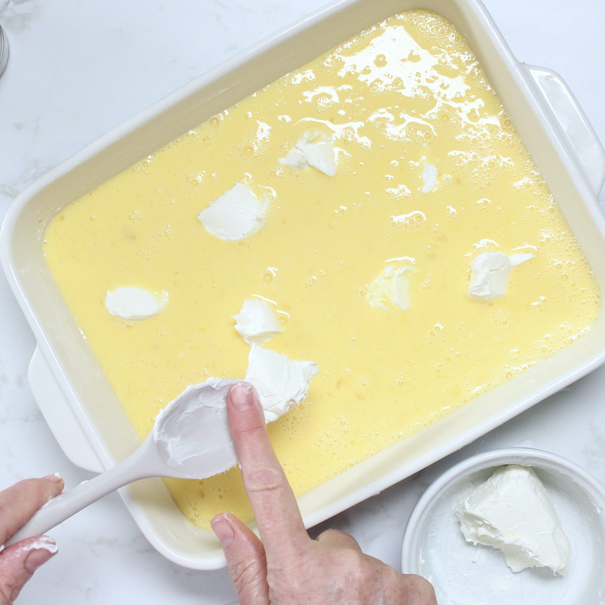 step 3. add cream cheese