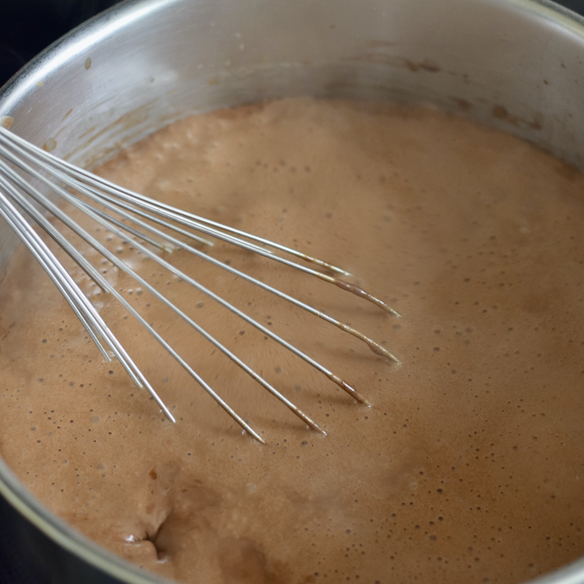 step 3. bring to a simmer