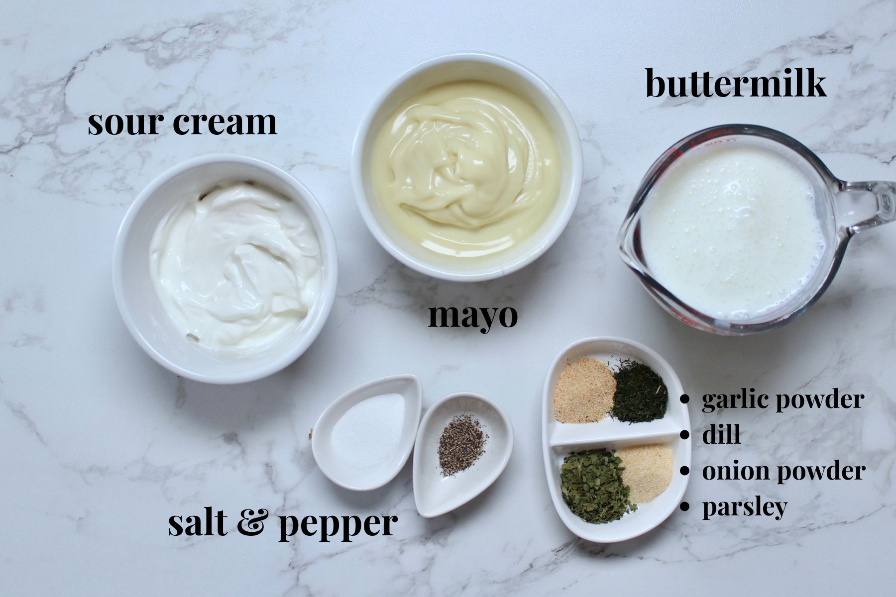 ranch dressing ingredients
