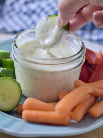 ranch with veggies
