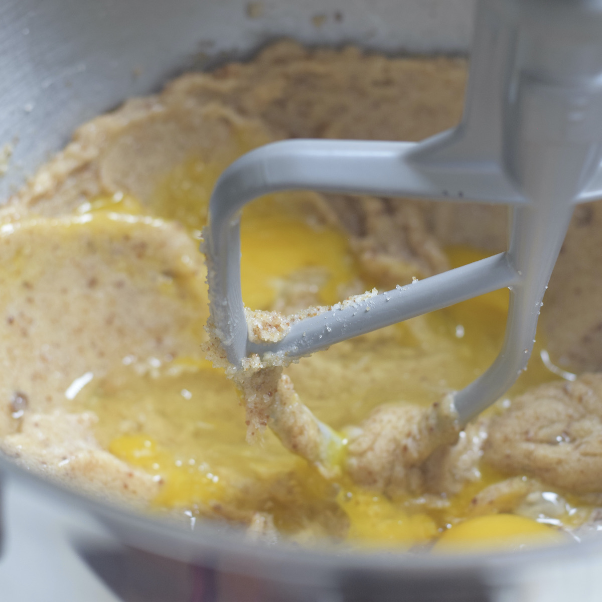 step 2. add eggs, vanilla
