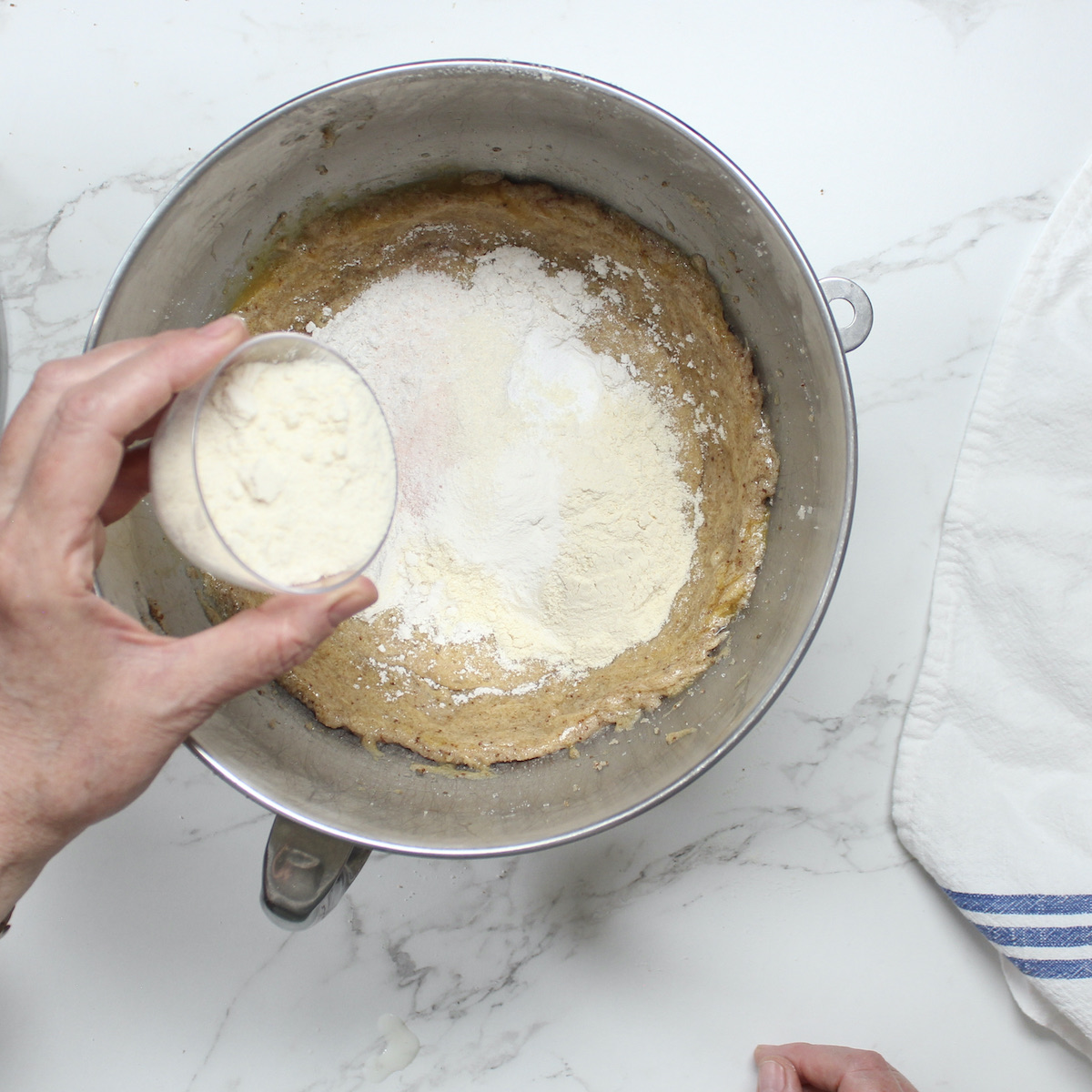step 3. add flours