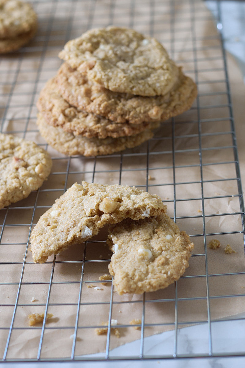 cookies on cooling rack