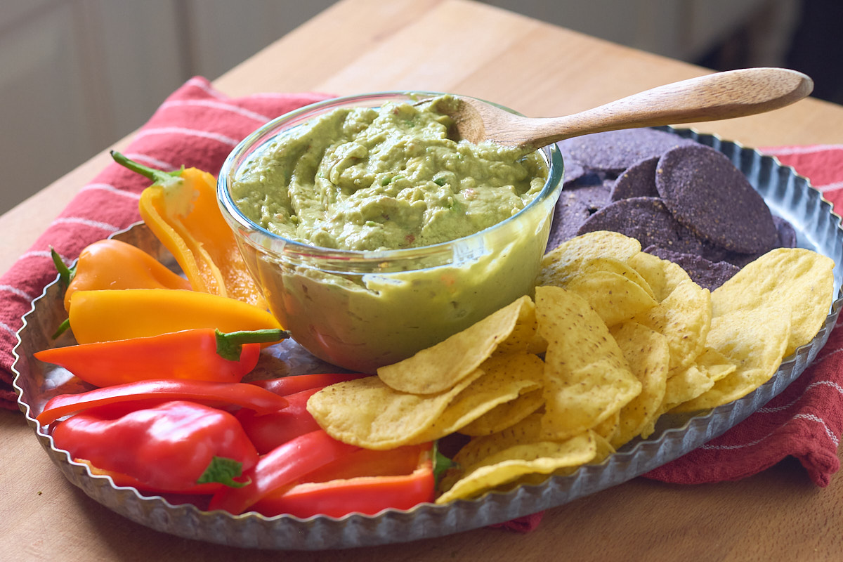 guacamole chip tray, wide