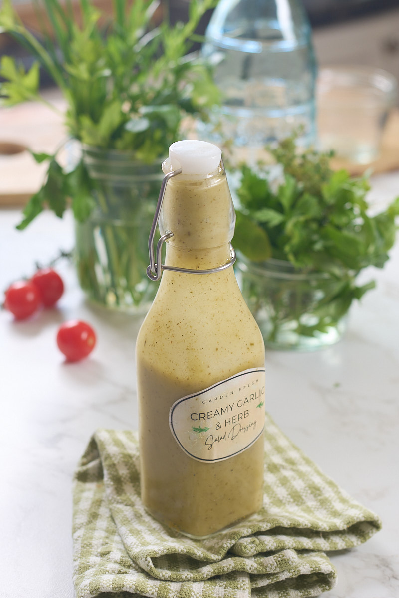 salad dressing in bottle