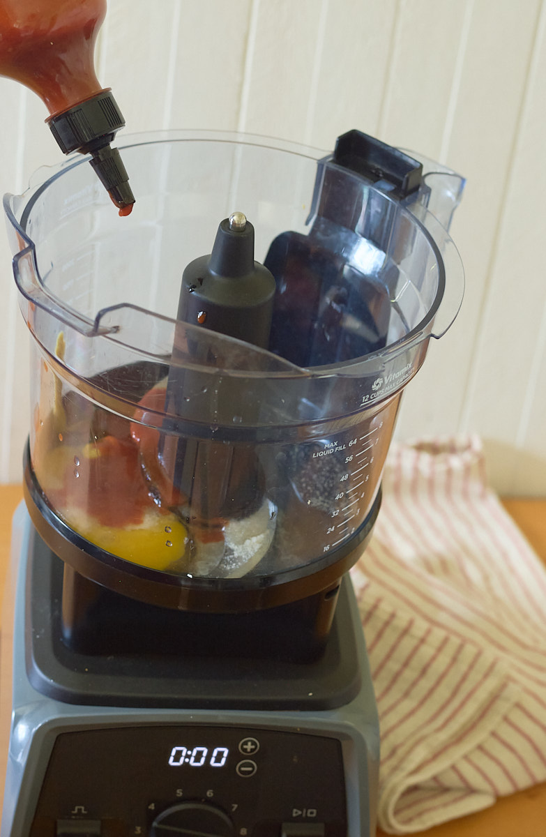 step 1. add ingredients to F processor