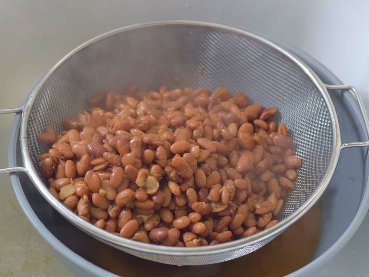 step 7. drain beans