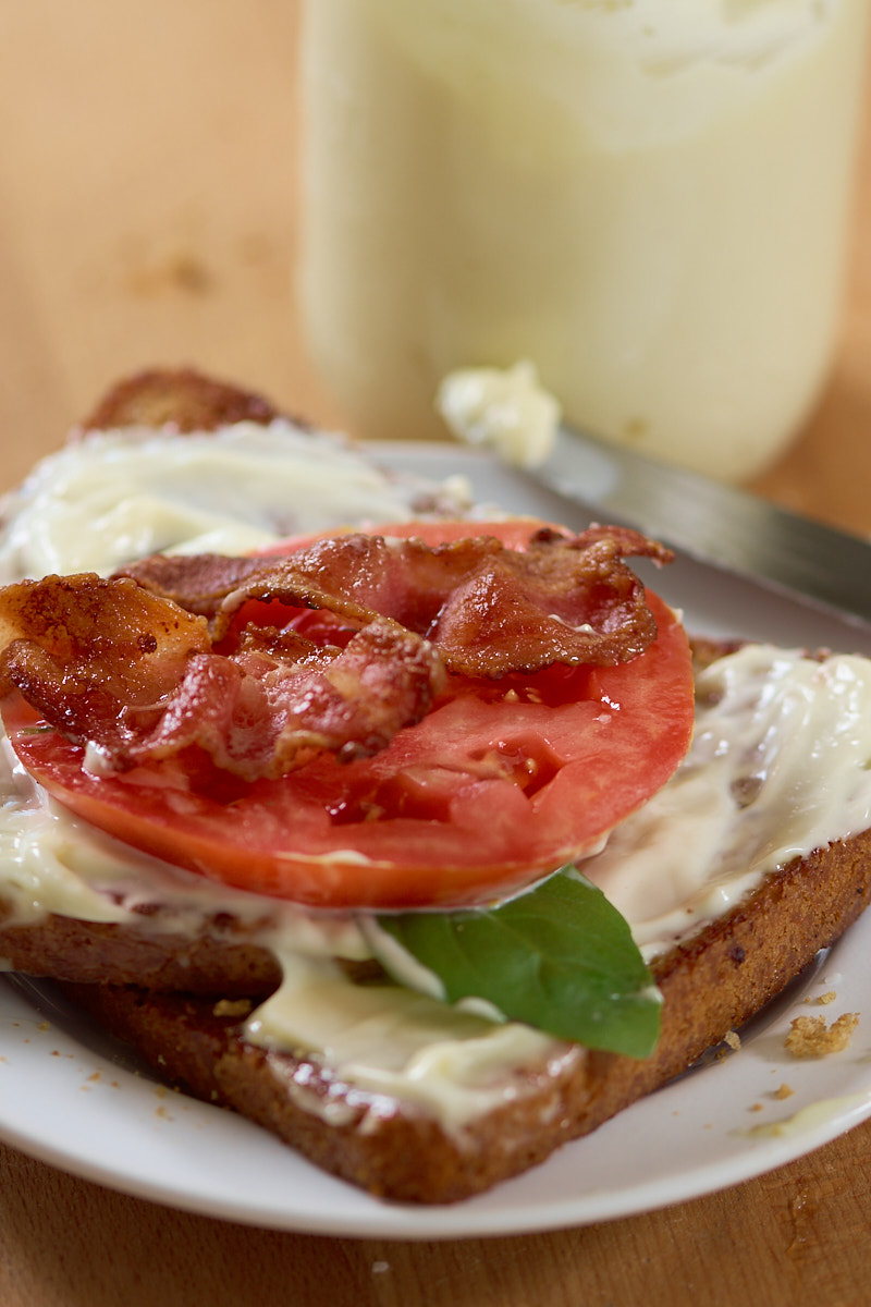 tomato sandwich with bacon