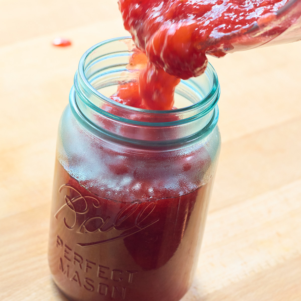 step 6.pour into jars