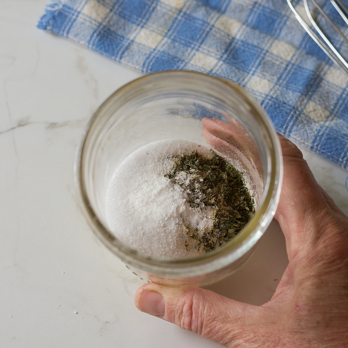 step 1. add ingredients to jar