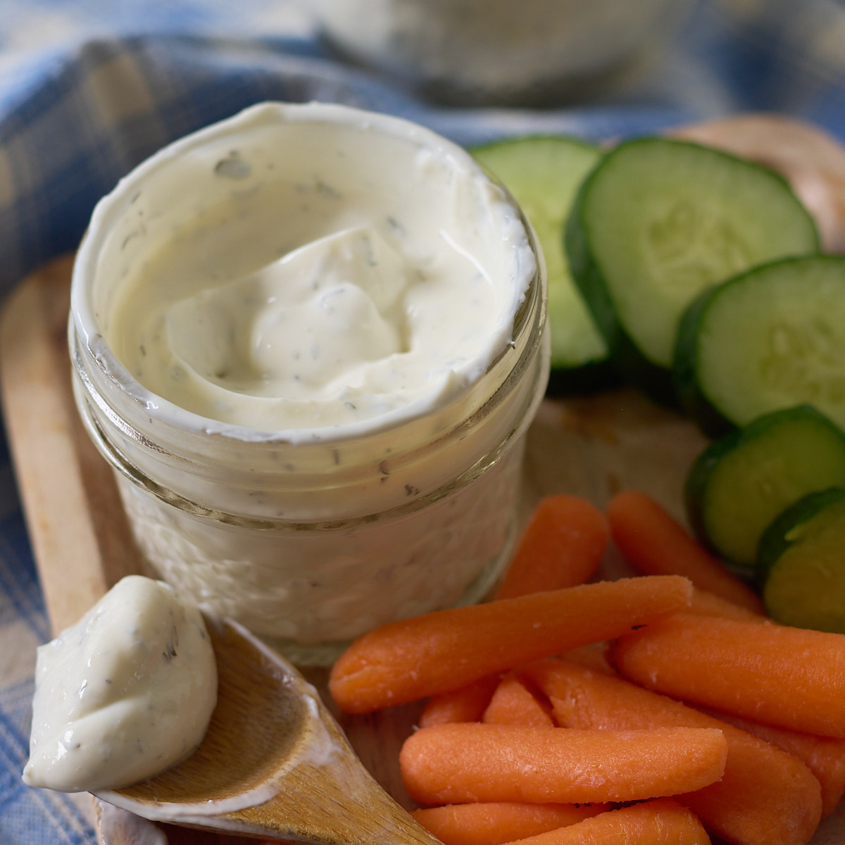 ranch dip, square