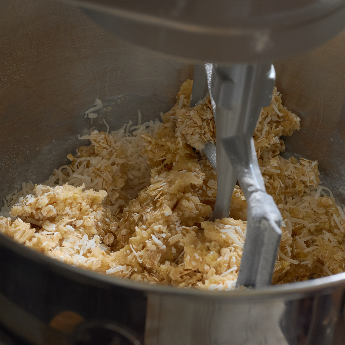 step 3. add coconut and oats