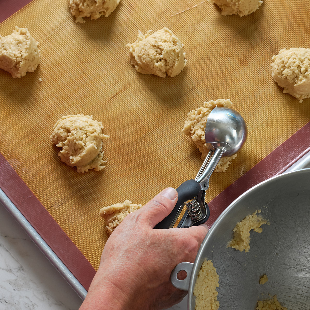 step 5. scoop into balls