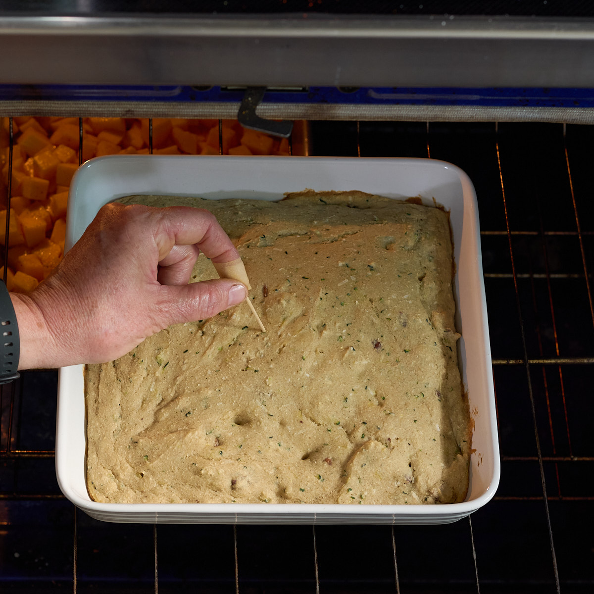 step 8. bake, toothpick test