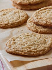 oatmeal coconut cookies on paper