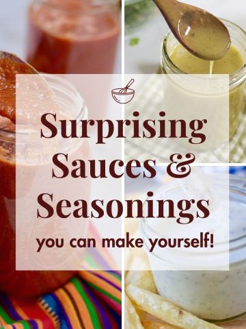 Healthy Homemade Sauce and Seasoning Recipes